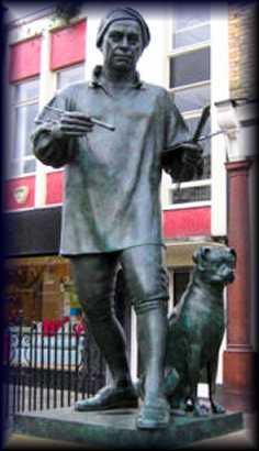William
                  Hogarth Statue